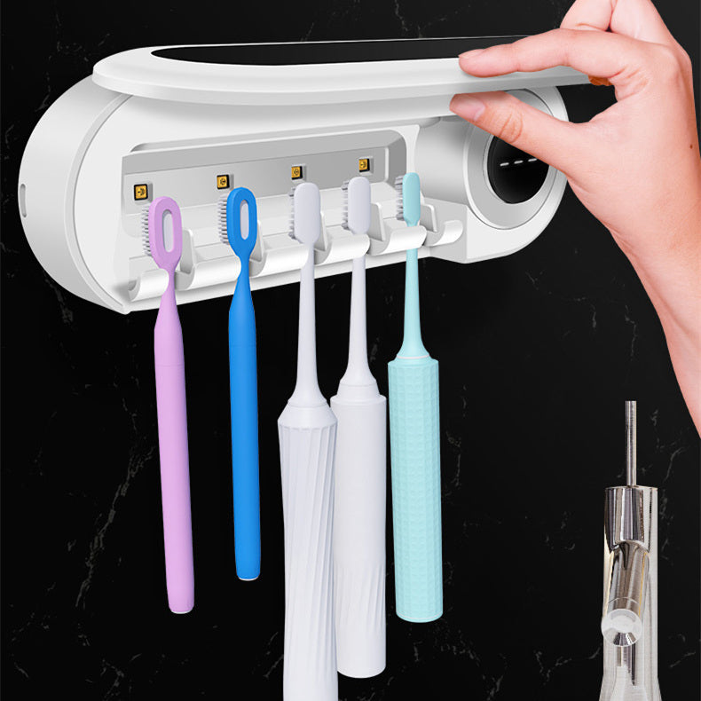 Wall Mounted Toothbrush Holder Smart UV Sterilizer Toothpaste