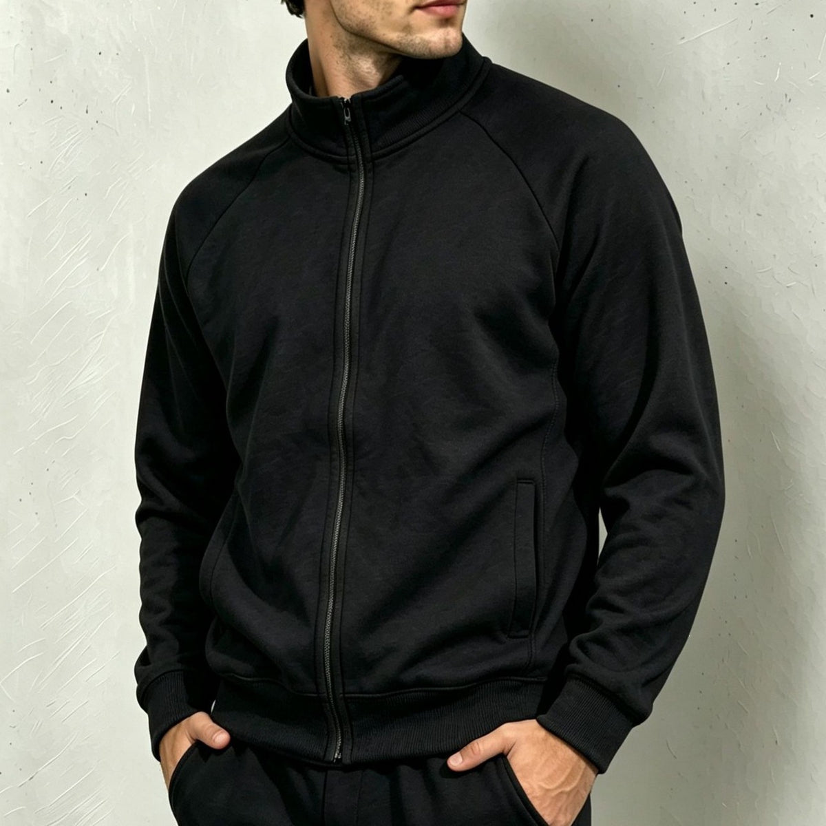 Men's Casual Zip-Up Hoodie Jacket