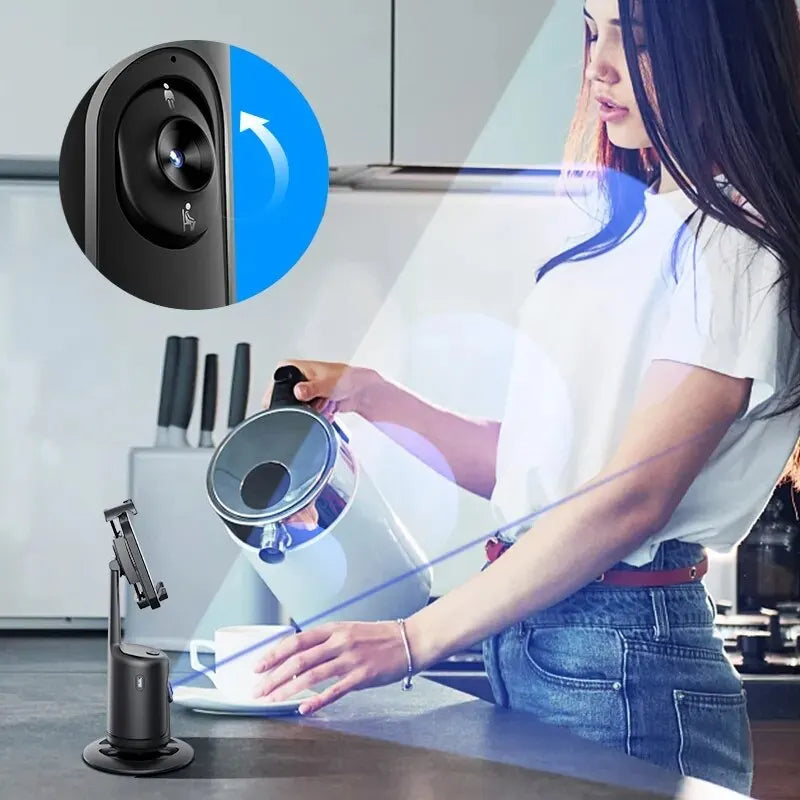 360 Auto Face Tracking Gimbal AI Smart Phone Holder