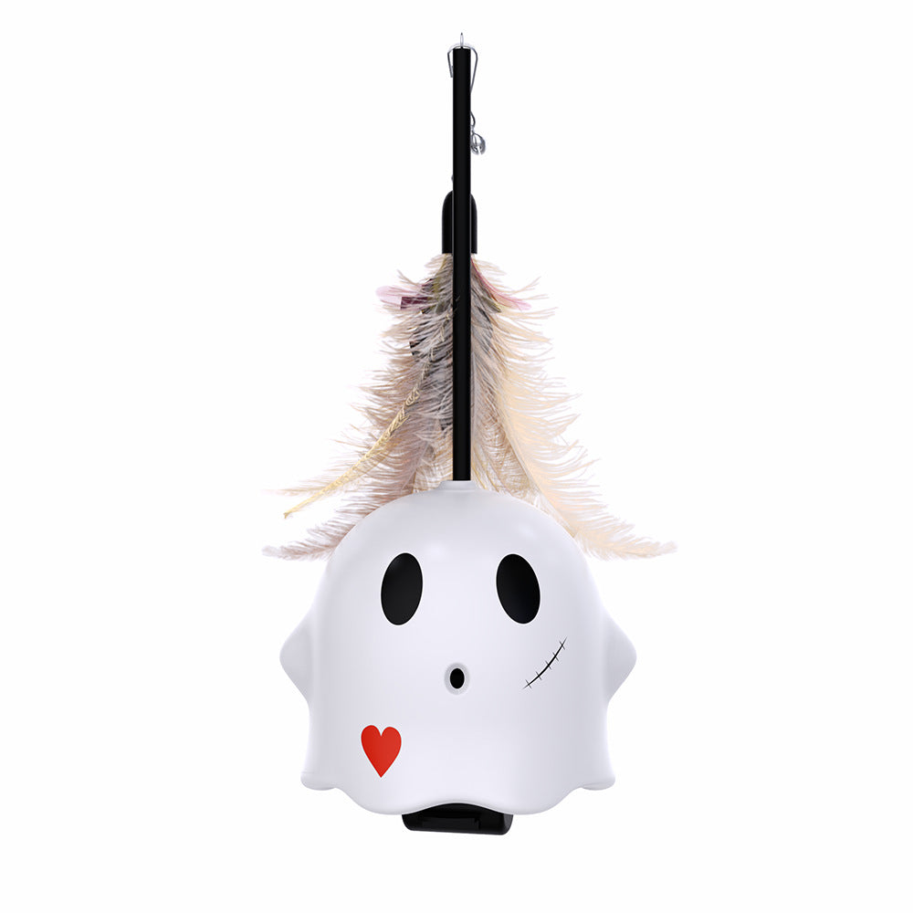 Smart Automatic Laser Cat Toy with Feathers