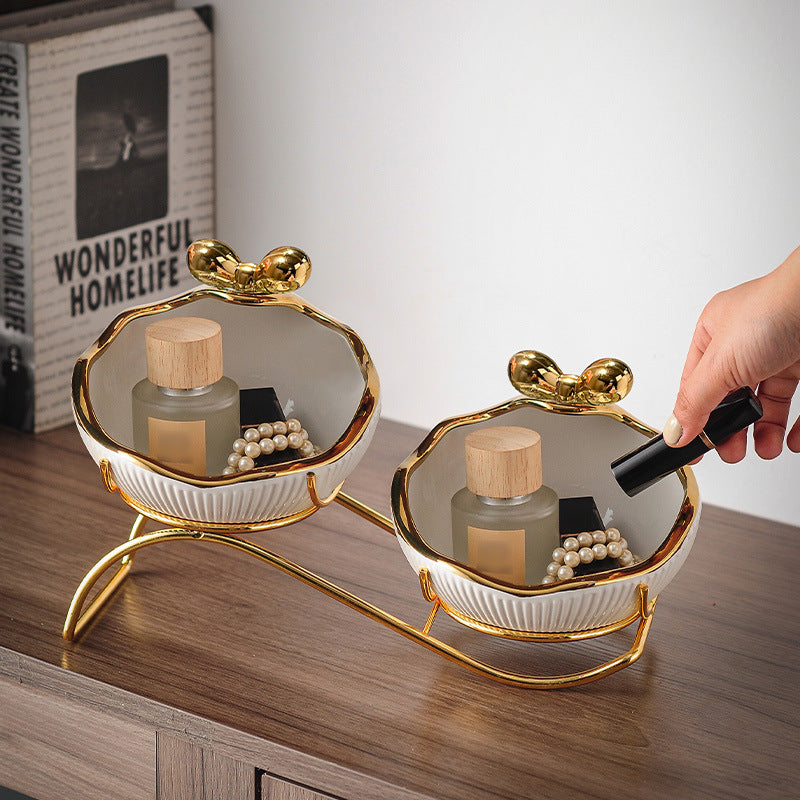 Luxury Ceramic Entryway Key Storage Tray