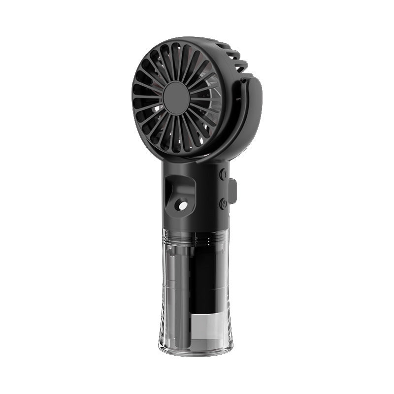 Portable Handheld Spray Fan 4-Speed Water Mist Summer Cooling