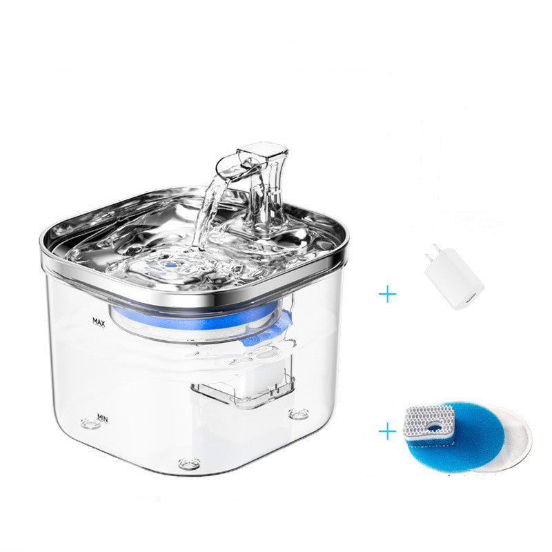Pet Cat Dog Stainless Steel Automatic Circulation Water