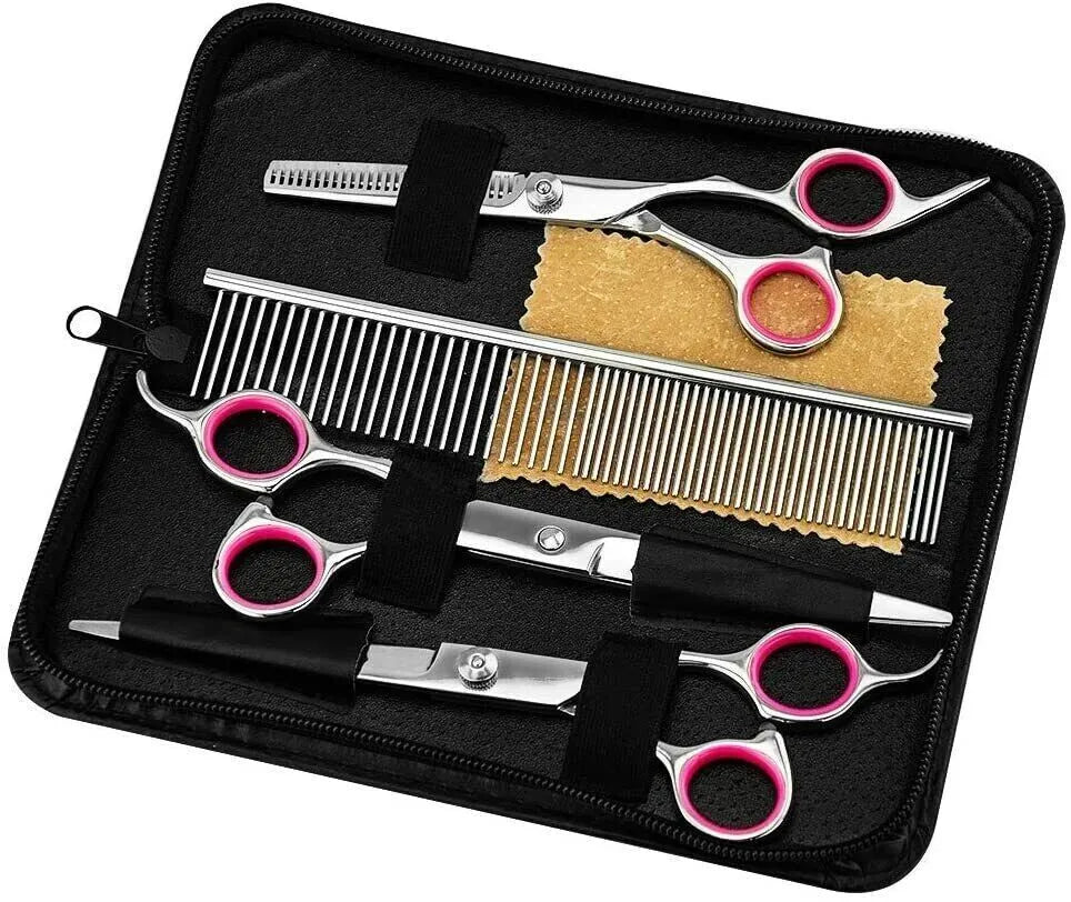Professional Pet Grooming Scissors Kit