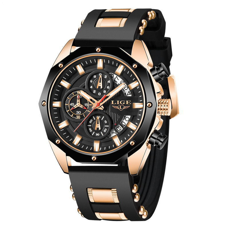 Mens Watches Top Brand Luxury Silicone Sport Watch Men Quartz