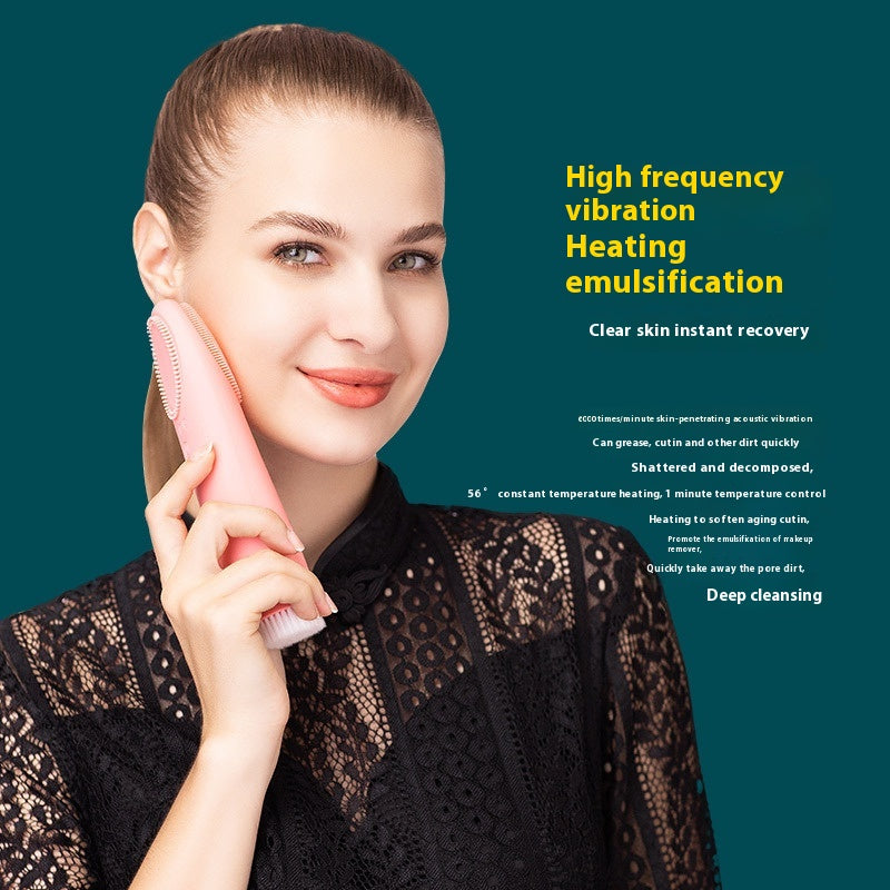 Warming Sonic Facial Cleansing Brush – 3 Speeds