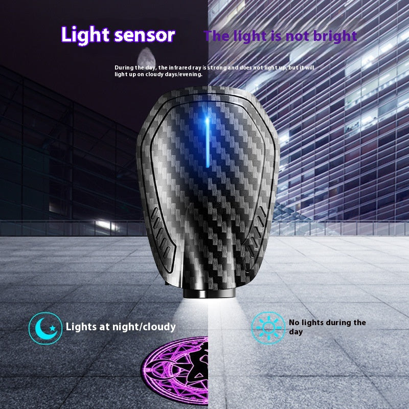 Wireless Carbon Fiber Car Door Welcome Light