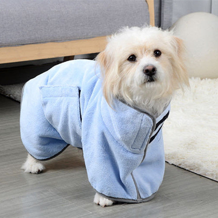 Quick-drying Pet Absorbent Towel Dog Bathrobe Bath For Dogs