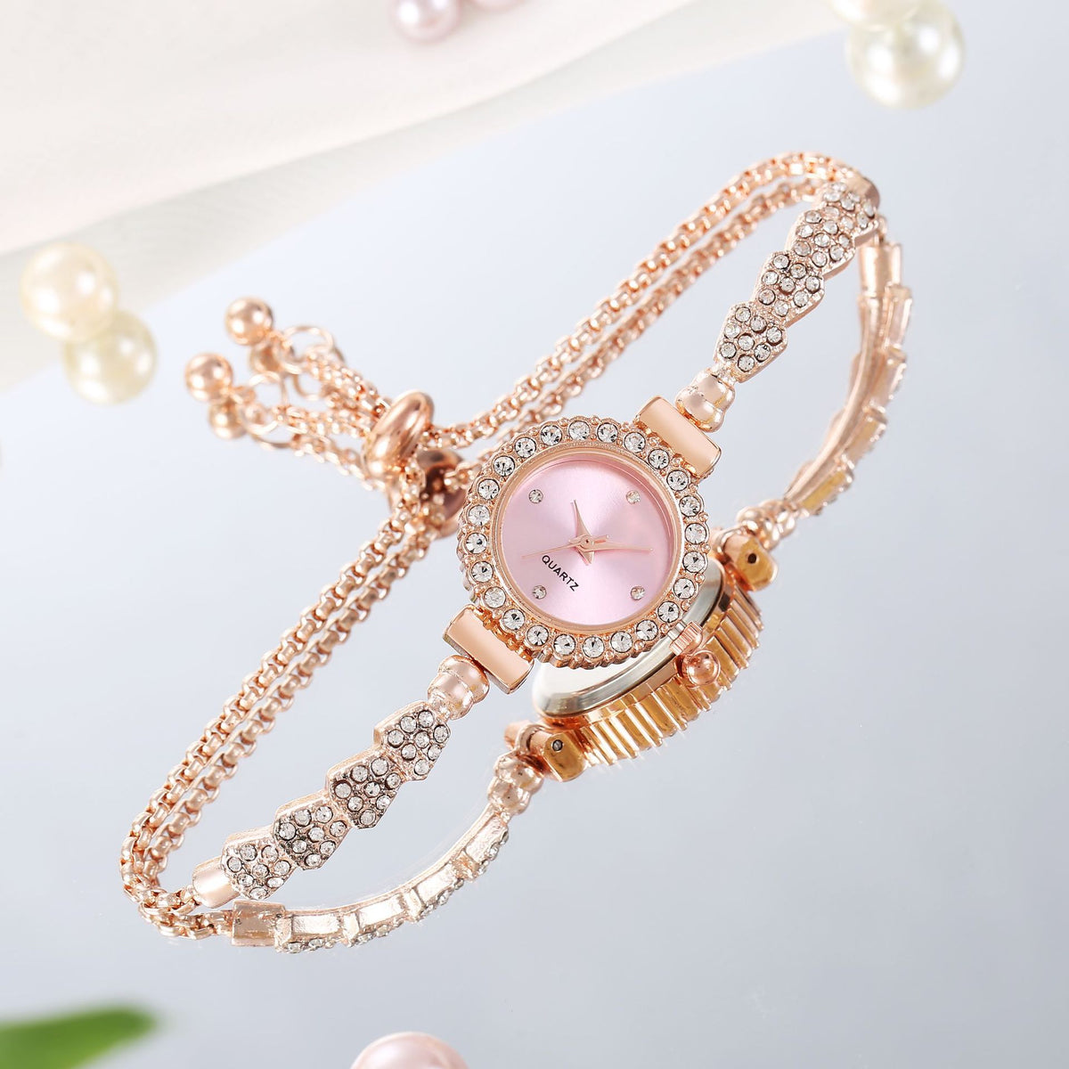 Luxury Women's Watch Gold Fine Strap Ladies For Bracelet