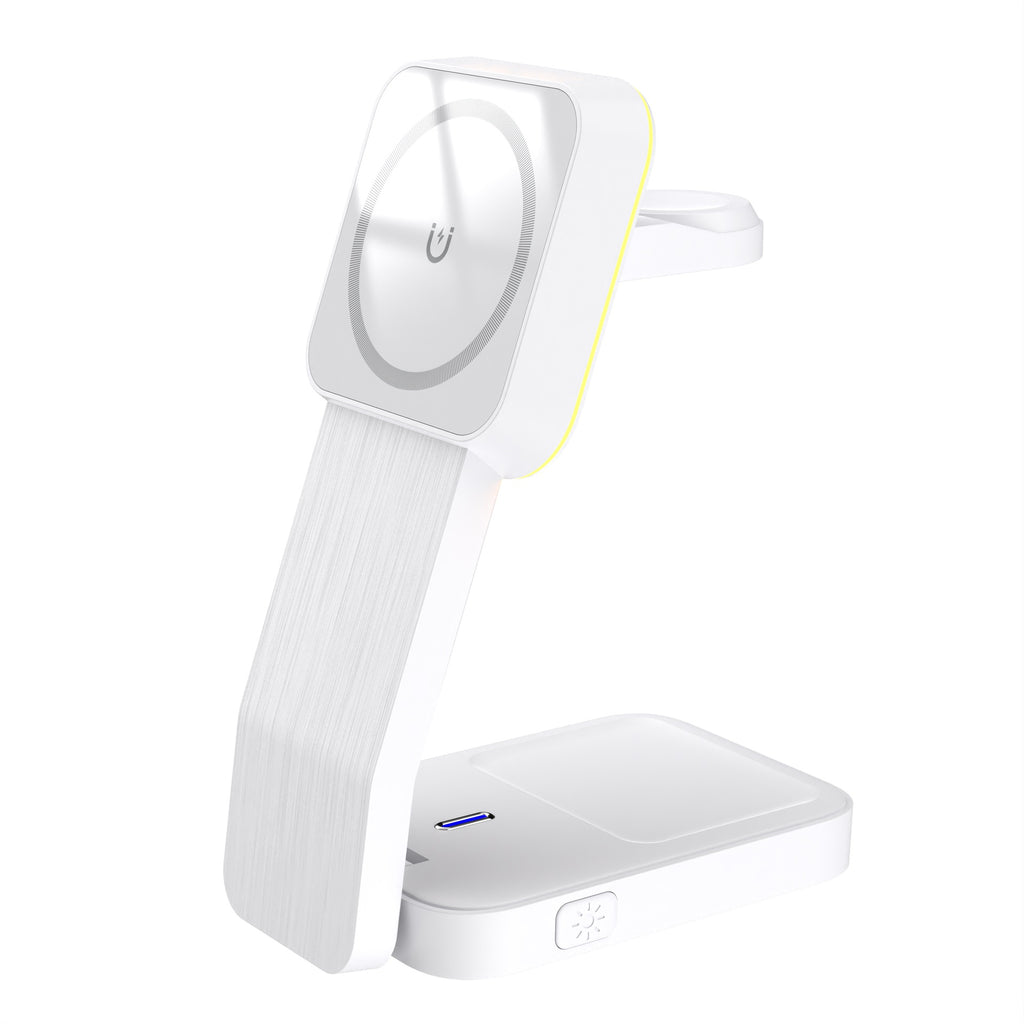 Foldable 3-in-1 Magnetic Wireless Charger Stand