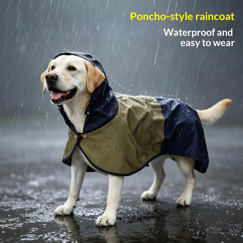 Waterproof Hooded Dog Raincoat
