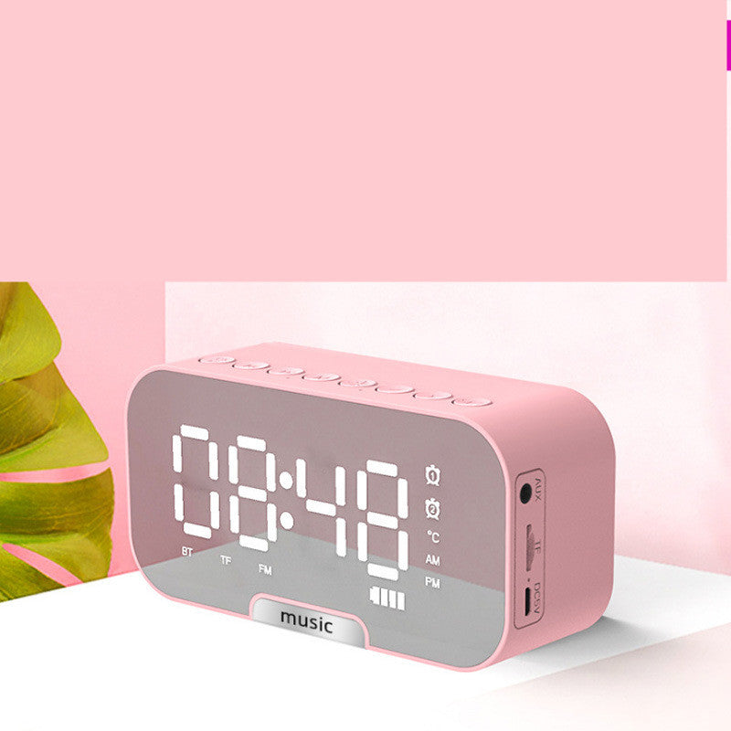 Portable Mirror Clock Alarm