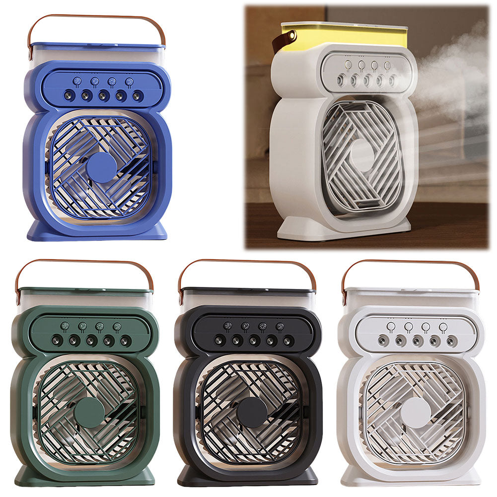 3 In 1 Portable Air Conditioner Evaporative Cooler LED Night