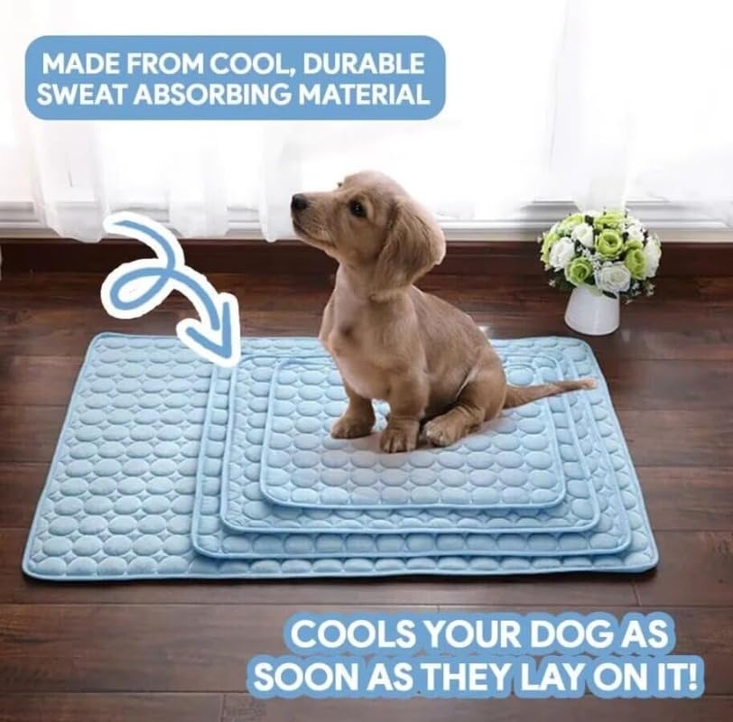Pet Ice Silk Pad Summer Cooling For Sofa, Breathable