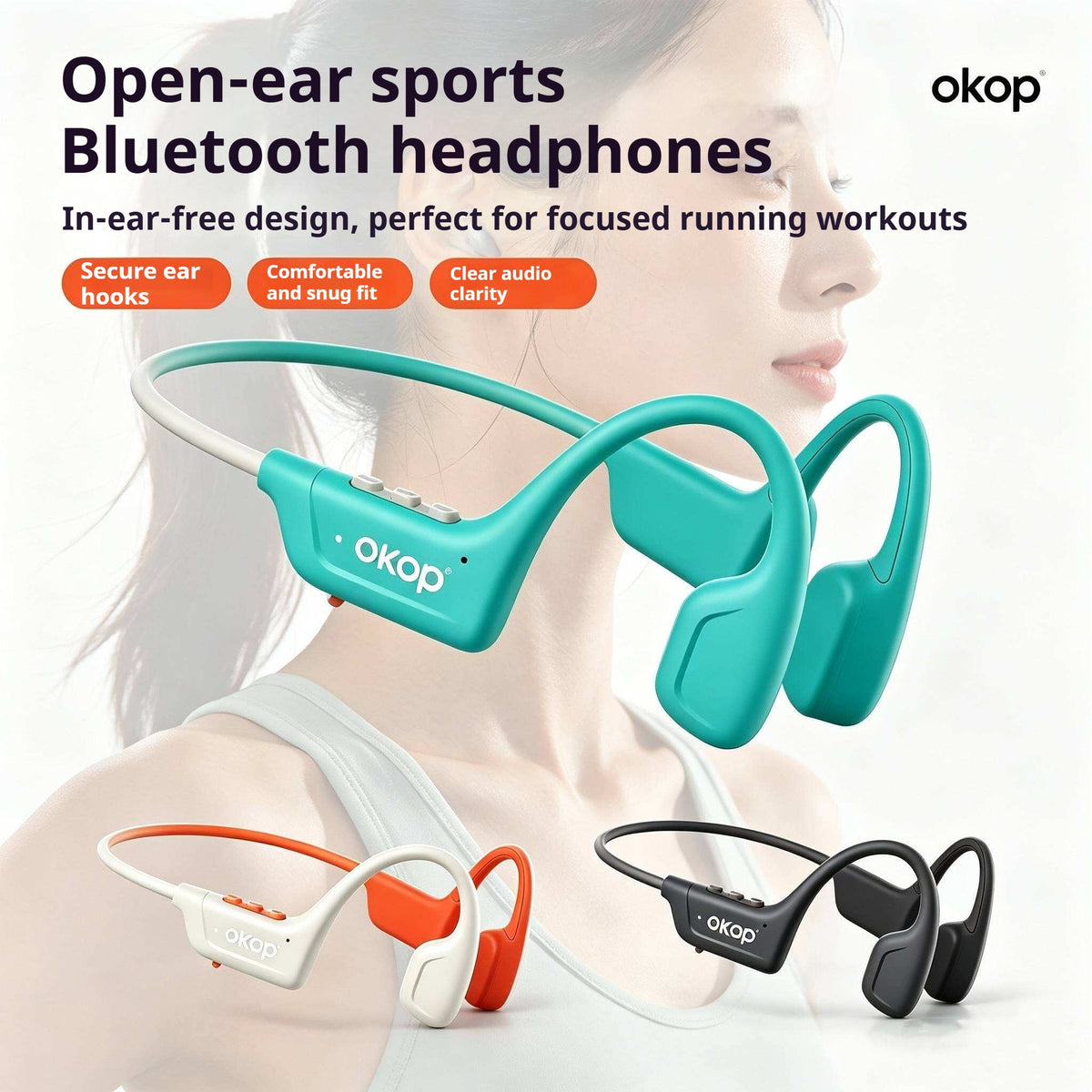 Wireless Ear-Hook Sports Headphones