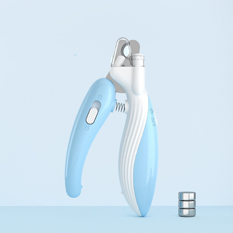 Pet Nail Clippers Dog Cat LED Electric Grinder Supplies Light