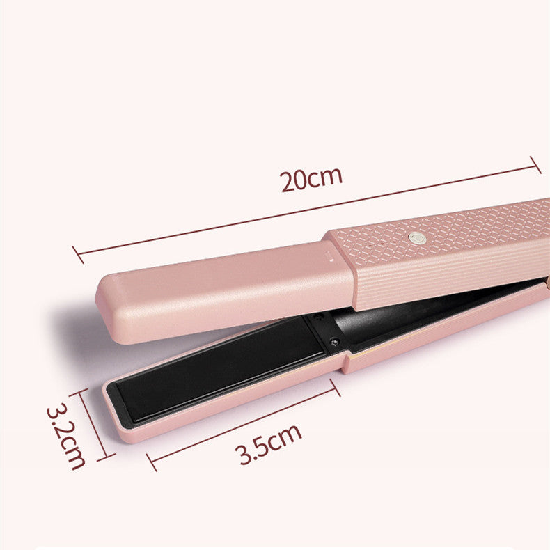 Hair Straightener Cordless Usb Mini Ceramics Curler 3 Constant