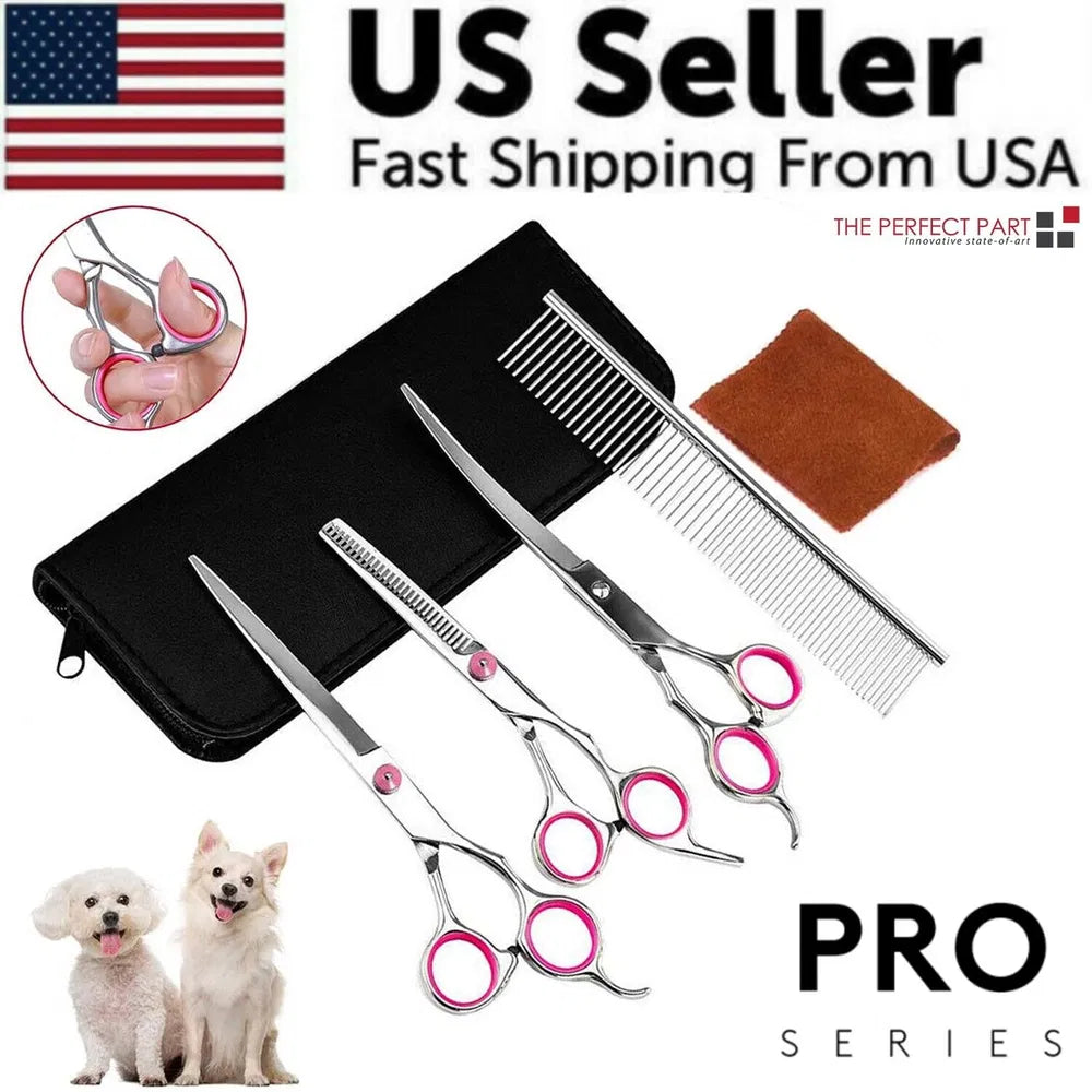 Professional Pet Grooming Scissors Kit