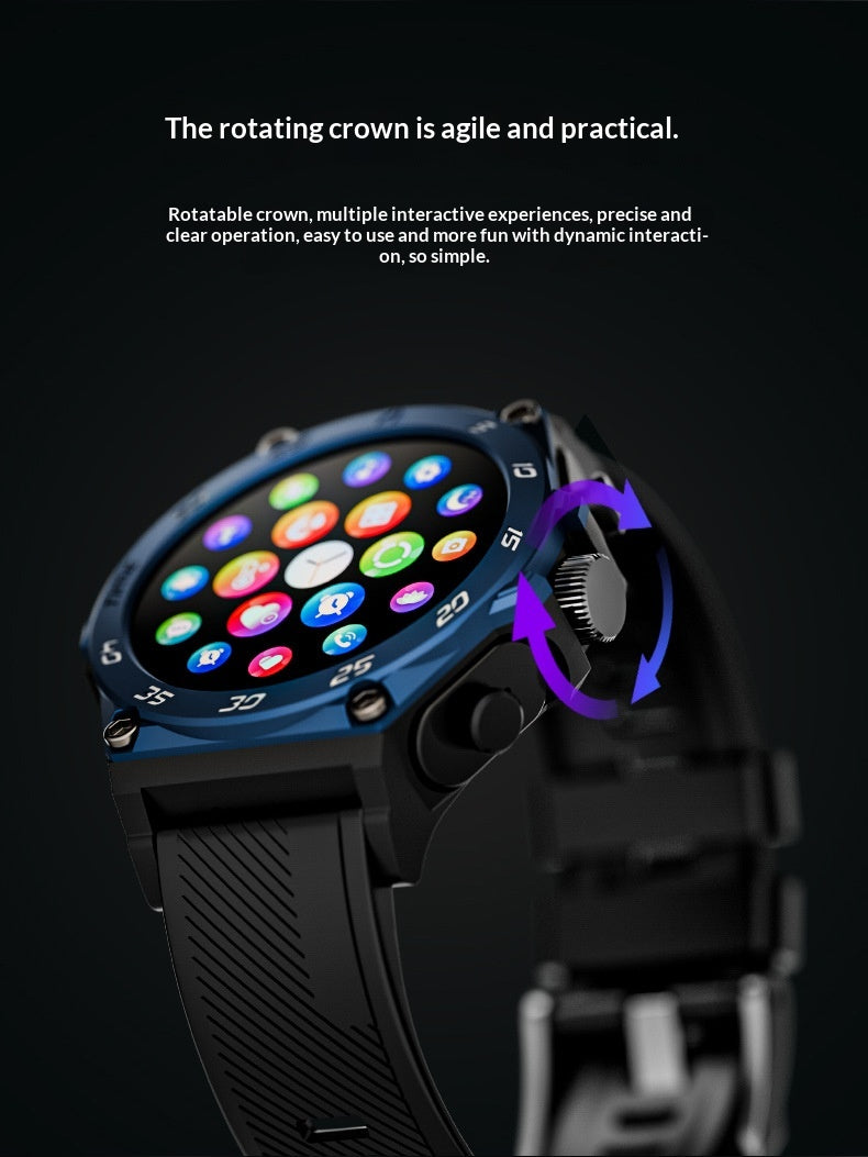 2-in-1 Smartwatch with Built-in Wireless Earbuds
