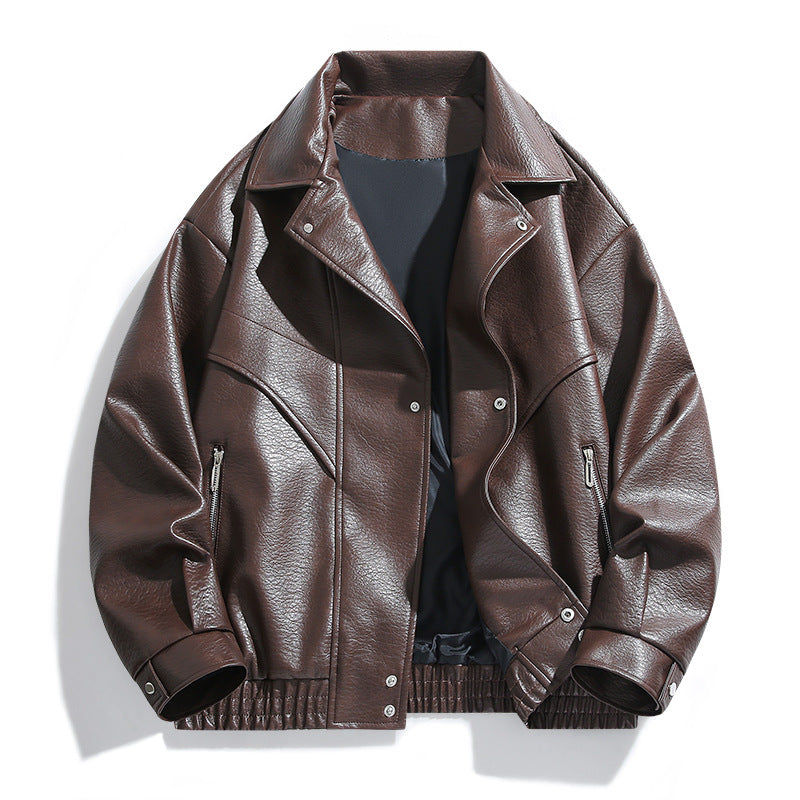 Men's Vintage Biker Faux Leather Jacket