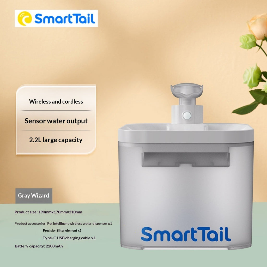 Motion Sensor Cordless Pet Water Fountain