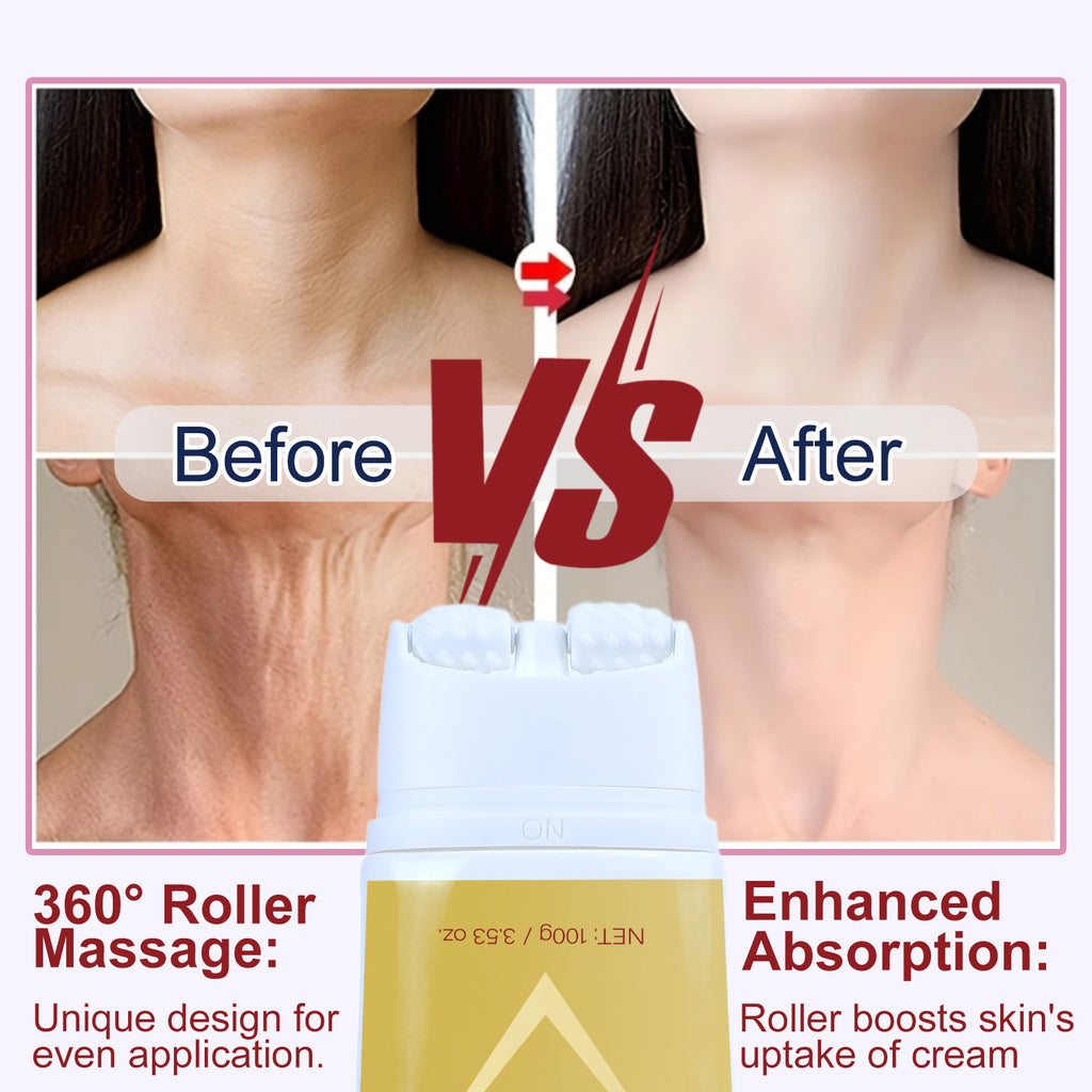 Neck Firming Roller Cream Lifts Dilutes Lines Deeply Nourishes