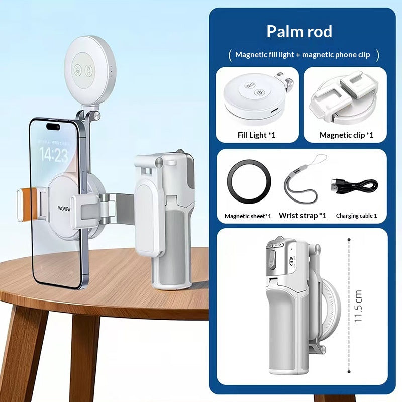 Magnetic Selfie Stick Tripod with Zoom