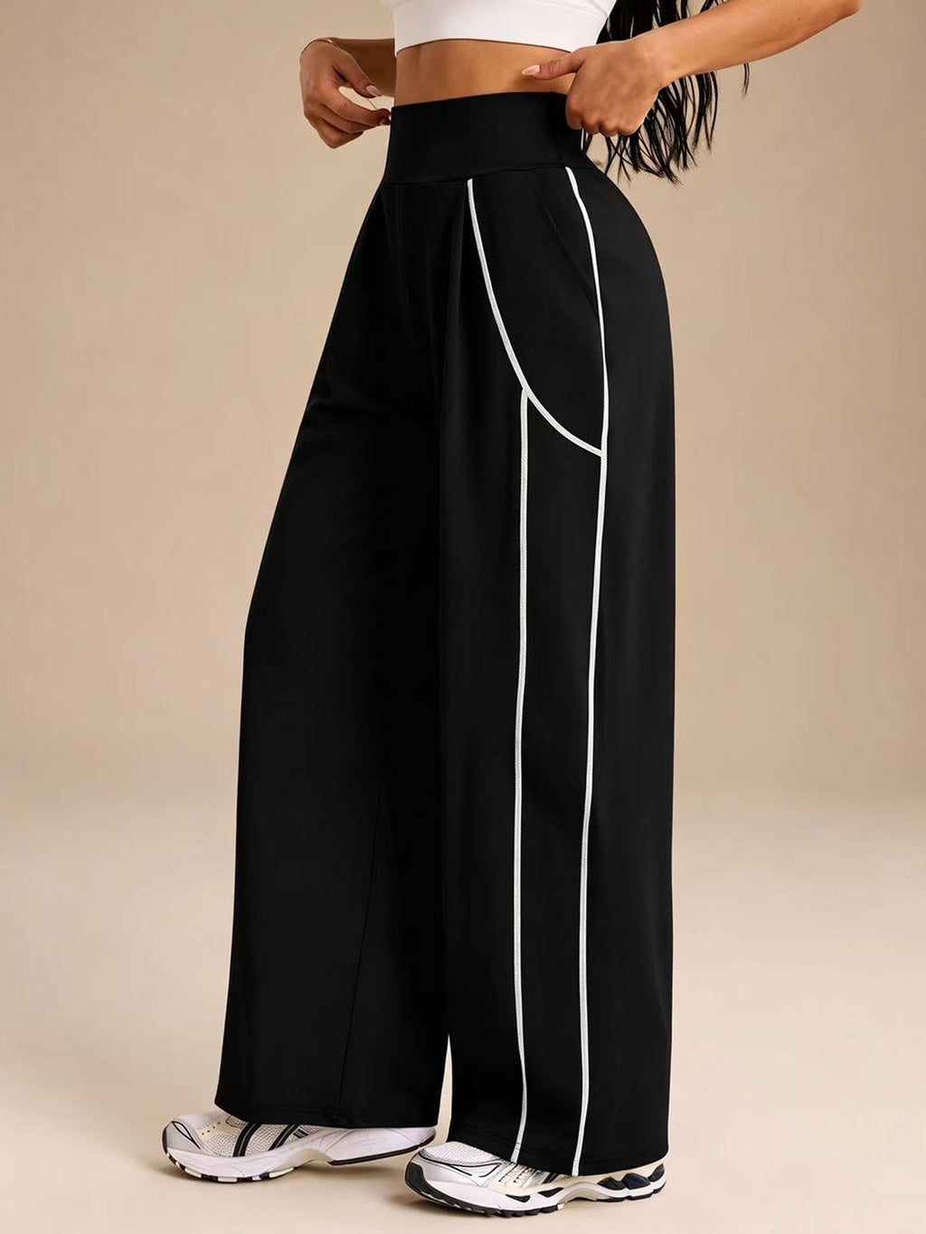 Women's High-Waisted Yoga Pants with Pockets