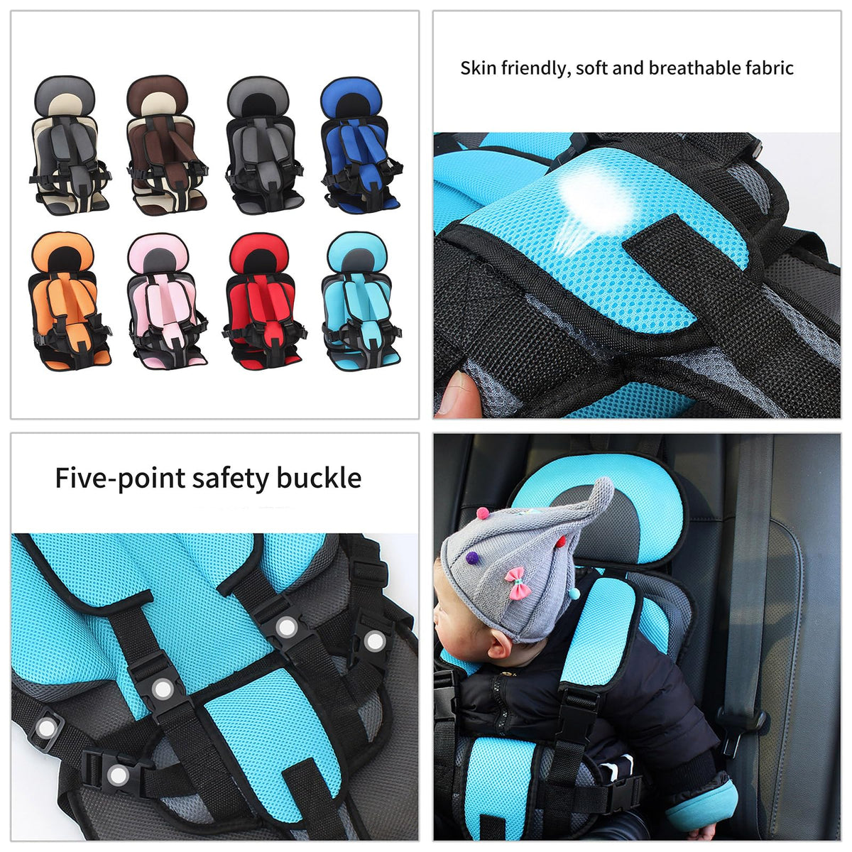 Infant Safe Seat Mat Portable Baby Safety Children's Chairs