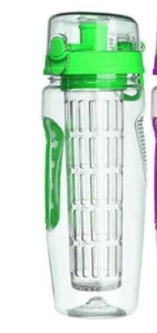 32Oz Fruit Infusing Infuser Water Bottle BPA Plastic Sport