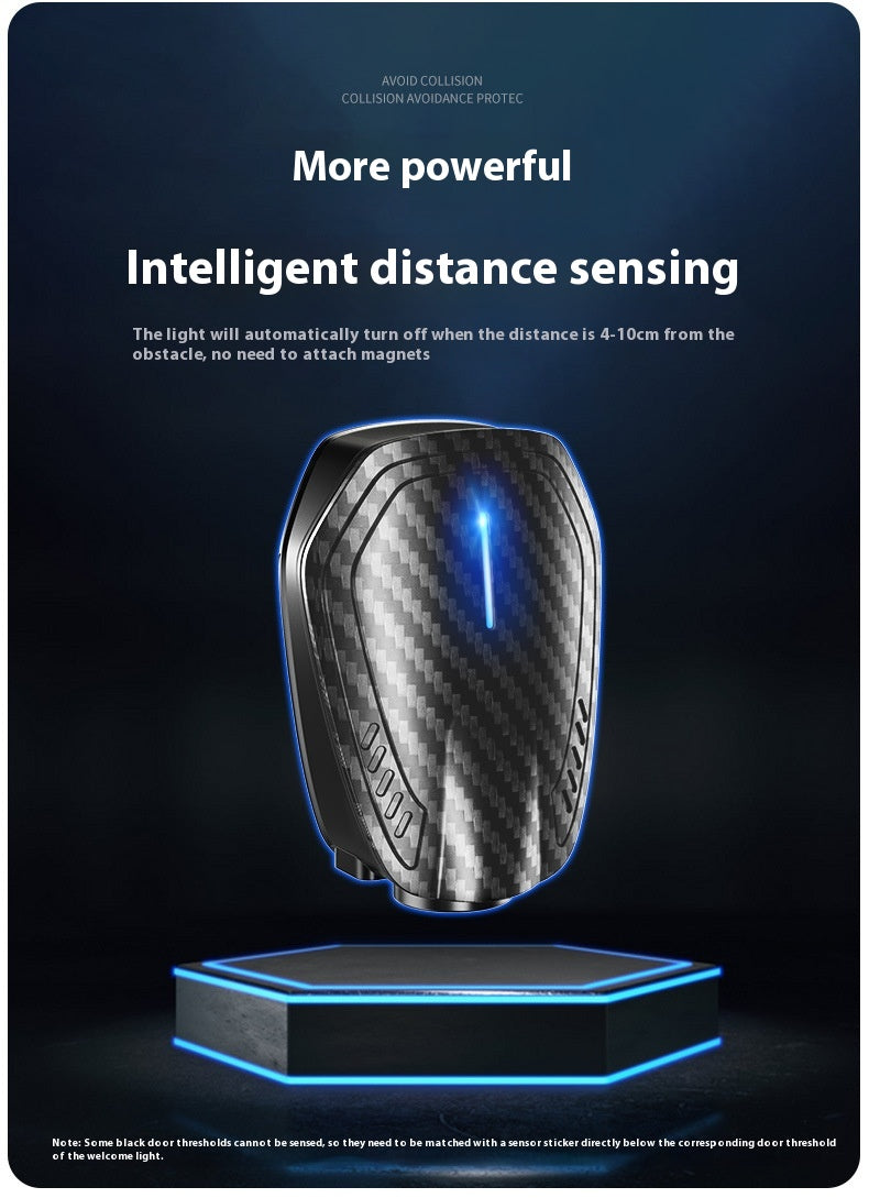 Wireless Carbon Fiber Car Door Welcome Light