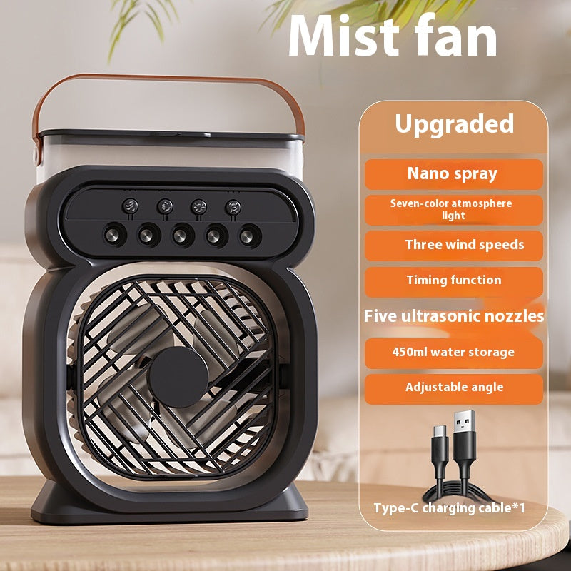3 In 1 Portable Air Conditioner Evaporative Cooler LED Night
