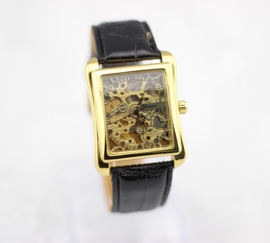 Men's Skeleton Dial Mechanical Watch
