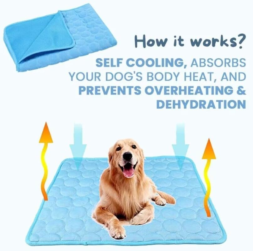 Pet Ice Silk Pad Summer Cooling For Sofa, Breathable