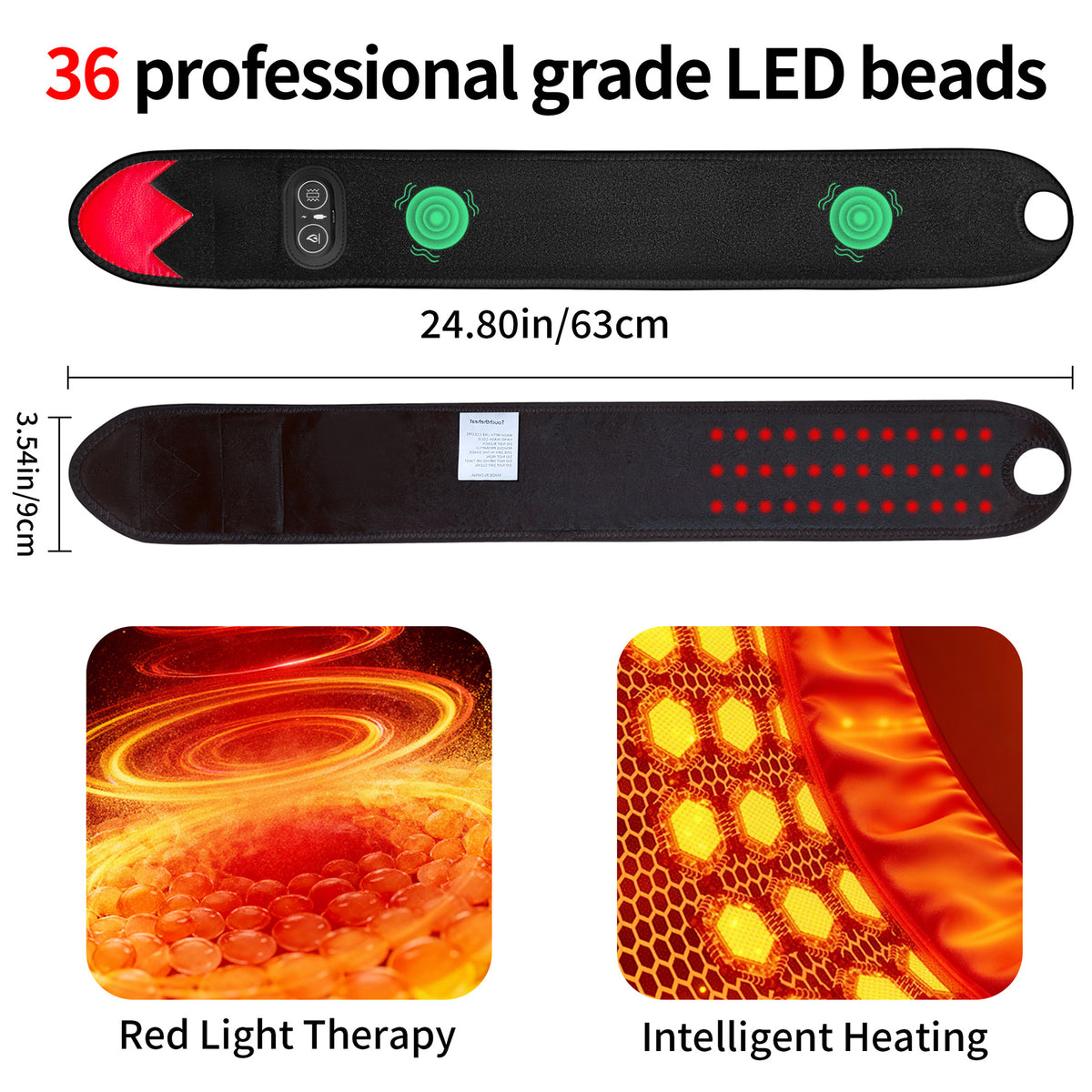 Red Light Therapy Heated Wrist Massager Wrap