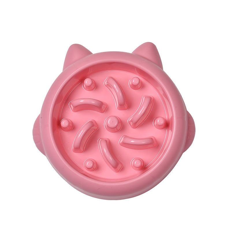 Pet Dog Cat Slow Feeder Bowls Anti Choking Dish Bowl Home