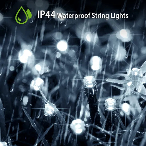 Solar Fairy String Lights 12m 100 LED – 8 Modes, Waterproof