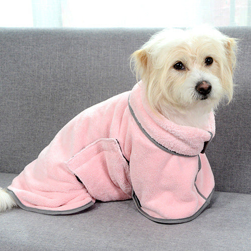 Quick-drying Pet Absorbent Towel Dog Bathrobe Bath For Dogs