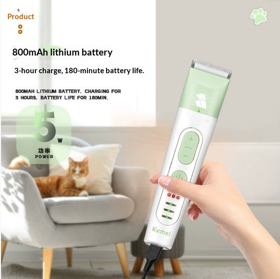 4-in-1 Pet Grooming Clipper & Paw Trimmer Kit