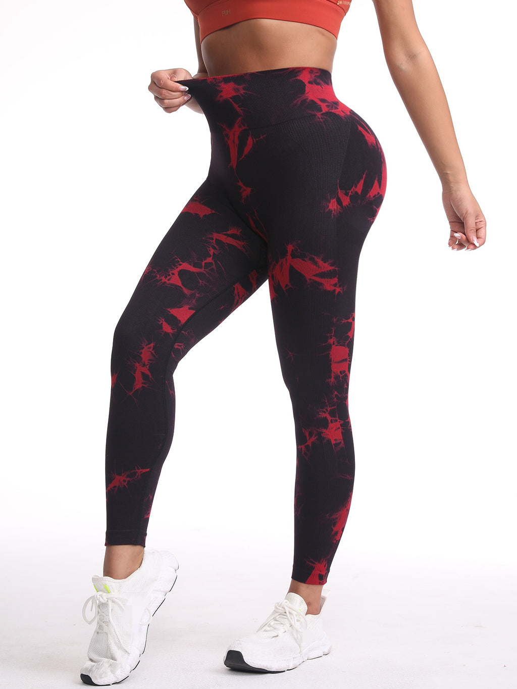 Women's 3-Pack Tie-Dye High-Waist Seamless Leggings