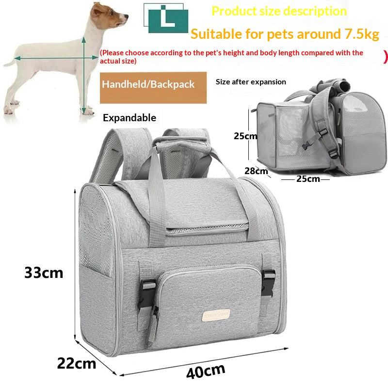 Breathable Pet Carrier Backpack - Large Cat & Dog Travel Bag
