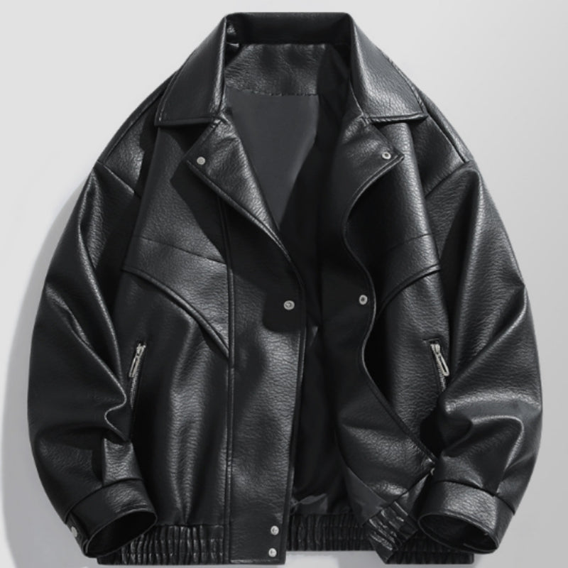 Men's Vintage Biker Faux Leather Jacket