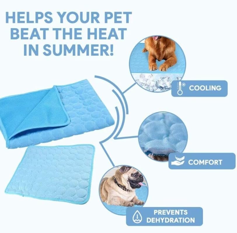 Pet Ice Silk Pad Summer Cooling For Sofa, Breathable