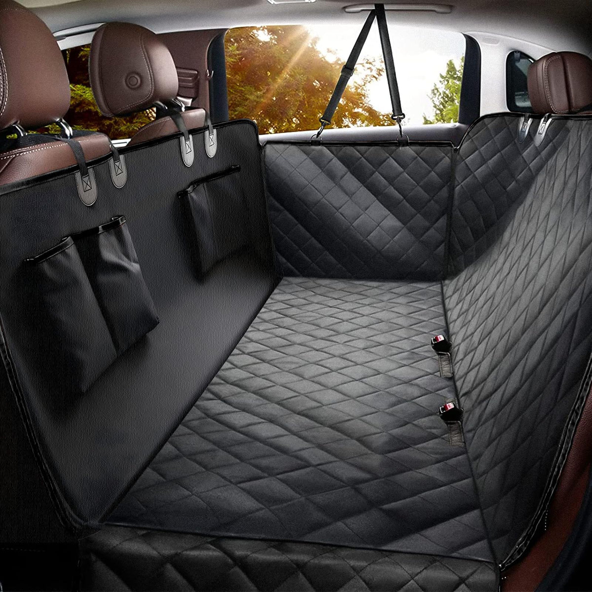 Waterproof Dog Back Seat Cover Hammock for Cars & SUVs