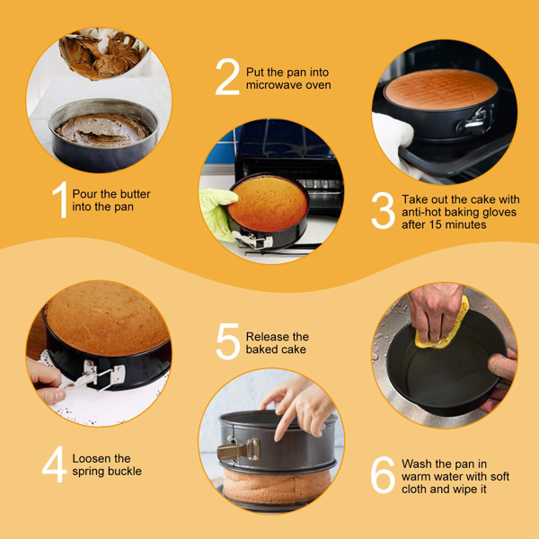 3-Pack Nonstick Springform Pans