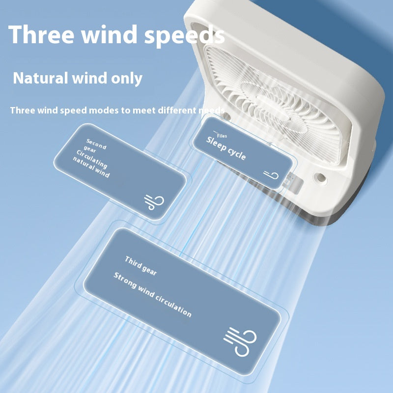 Household Cooling Fan Usb Rechargeable Head Adjustable Air