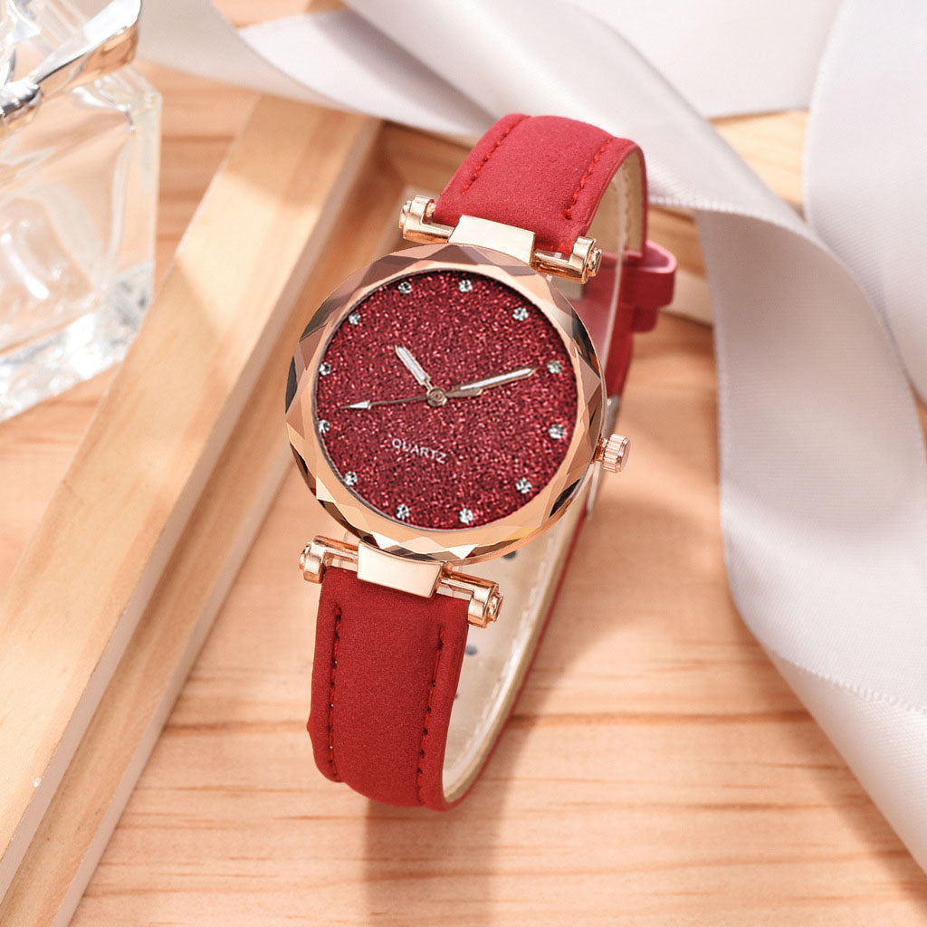 Star Frosted Belt Watch