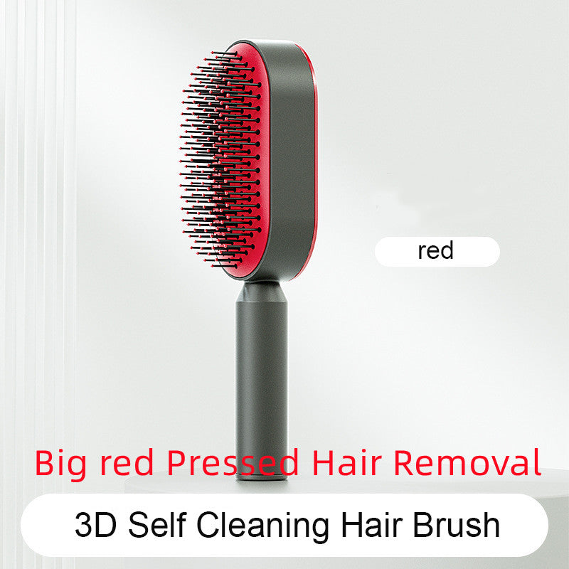 Self Cleaning Hair Brush For Women One-key Loss Airbag Massage