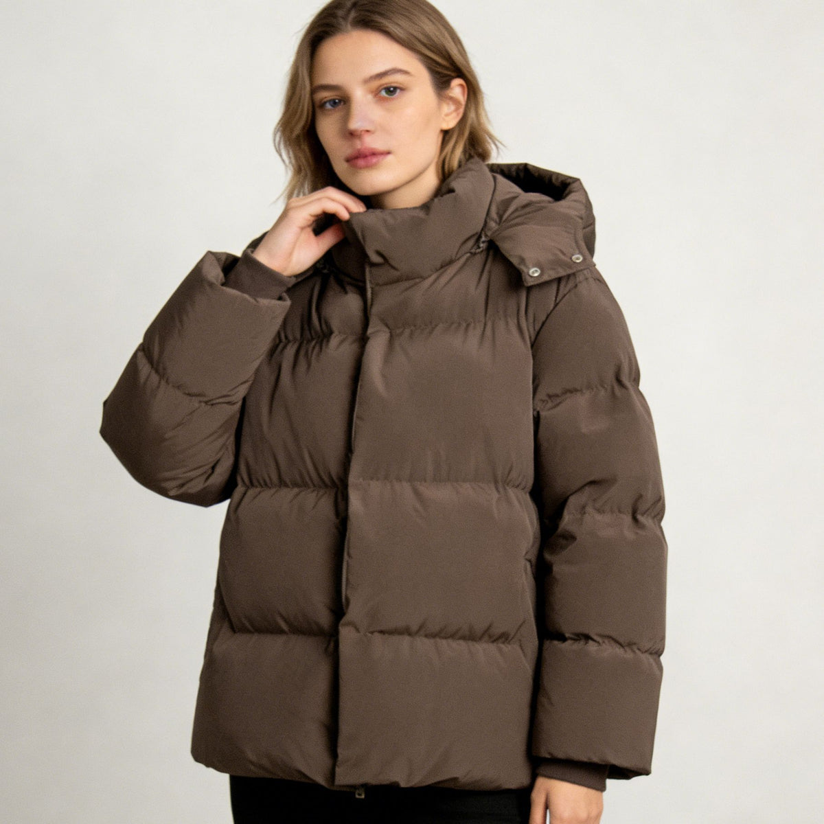 Men's Hooded Loose-Fit Cotton Jacket