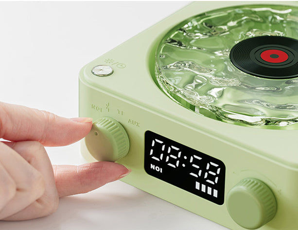 Retro Turntable Speaker Wireless Bluetooth-compatible 5.0
